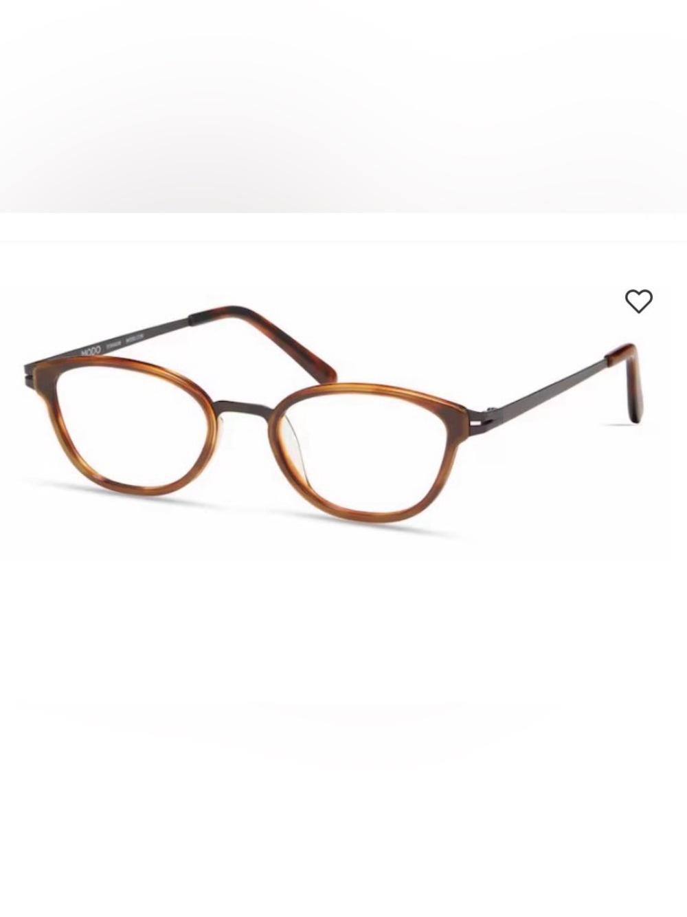 MODO 4539 Women's Ultra-Light Titanium Cat Eye Glasses in Brown | 46 18 138